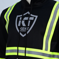 Sudadera de Alta Visibilidad al por Mayor, Ropa de Trabajo de Seguridad con Cinta Reflectante, Duradera y Transpirable para Uso en Exteriores y Construcción