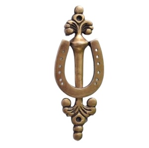 Anillo personalizado de búho de latón antiguo, aldaba de puerta, aleación de zinc y hierro de alta calidad, acabado satinado y pulido para uso doméstico - Product Image 1