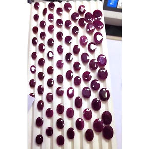 78 piezas de rubí Natural 8mm a 16mm faceta ovalada 326 Cts lote Iroc ventas alta calidad Julio piedra de nacimiento Manik piedras preciosas cortadas US $248 - Product Image 2