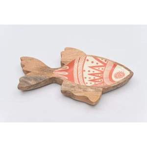 Plateau de service ovale moderne en bois avec motif imprimé émail feuille bleue et poignées latérales – Plateau décoratif pour collations, idéal pour mariage et Diwali - Product Image 6