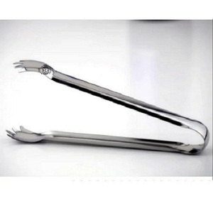 ทนนานพร้อมที่คีบน้ำแข็งสแตนเลสขนาดใหญ่สำหรับร้านอาหารและใช้ในบ้านพร้อมกระจกขัดเงามีสไตล์และด้ามจับที่มั่นคง - Product Image 1