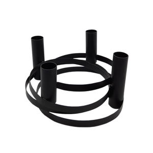 เชิงเทียนเหล็กจุติทำจากโลหะสีดำสำหรับตกแต่งบ้านและงานปาร์ตี้คริสต์มาสสินค้ามาใหม่ - Product Image 5