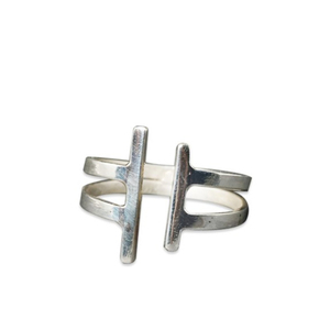 Most Popular <b>Adjustable</b> <b>Silver</b> Double Bar Jewelry Minimalist <b>Silver</b> <b>Rings</b> Wholesale Jewelry Dainty <b>Rings</b> for Everyone Gift Idea - Product Image 1