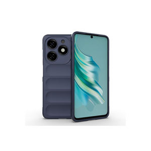 Coque de téléphone portable en silicone TPU flexible à motif ethnique bleu marine Netzy Tecno Spark 20 avec fonction de dissipation thermique - Product Image 1