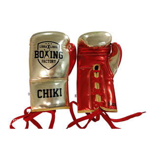 ถุงมือชกมวยหนังวัวแท้สำหรับมืออาชีพทำด้วยมือดูดซับแรงกระแทกสูงทนทานยาวนาน - Product Image 1