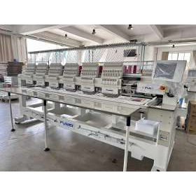 Fuwei เครื่องปักอัตโนมัติ2024 6หัว, เครื่องปักอัตโนมัติ4-8หัว9-15เข็ม A15คอมพิวเตอร์สำหรับใช้ในบ้าน