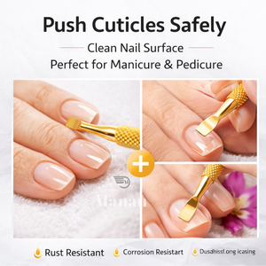 Pousse-cuticules double extrémité en acier inoxydable, réutilisable, haute qualité, outil de nettoyage pour manucure et pédicure, OEM, marque privée - Product Image 5