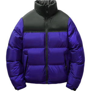 Veste bouffante imprimée avec logo personnalisé OEM pour hommes Veste d'extérieur décontractée d'hiver avec poches avant Veste d'extérieur en gros - Product Image 5