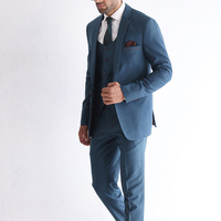 Ensemble de costume léger pour homme, pantalon et veste, couleurs et tailles personnalisables, devant plissé, tissu peigné respirant et anti-rétrécissement