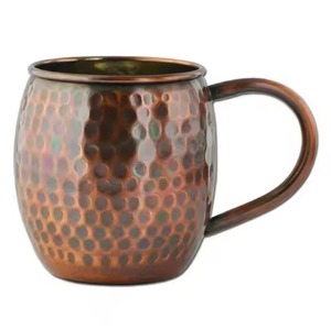 Taza de cobre Premium con brillo pulido, perfecta para cócteles de café, té y ajustes de mesa contemporáneos - Product Image 2