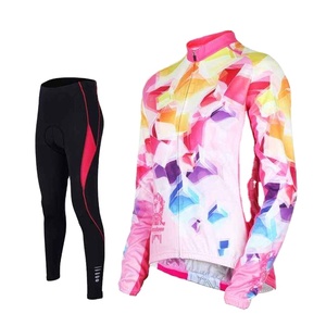 Ensemble maillot et short de cyclisme pour femme, dernière collection, qualité supérieure, tenue de vélo de montagne d'été, anti-UV, uniforme de course pour équipe - Product Image 2