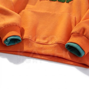 สินค้ามาใหม่ เสื้อฮู้ดดี้ผ้าฝ้ายฟลีซ 100% ปักลายตามสั่งสำหรับผู้ชาย มีกระเป๋า แขนจั๊มพ์ คอวี ใส่สบายในฤดูหนาว เป็นมิตรกับสิ่งแวดล้อม ระบายอากาศได้ดี - Product Image 6