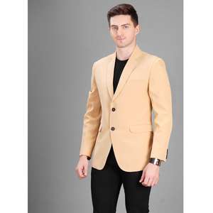 Blazer de Hombre Color Durazno, Corte Moderno y Ajustado, Calidad de Exportación, para Bodas, Eventos Especiales y Funciones Nocturnas, a Precio de Mayoreo - Product Image 1