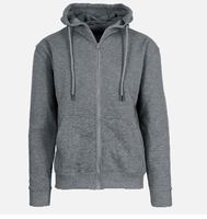 Sweat à capuche unisexe noir 100 % coton avec fermeture éclair, style streetwear numérique hivernal, fermeture éclair intégrale, couleurs personnalisées brodées, coupe oversize pour homme