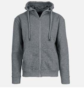 เสื้อฮู้ดดี้ซิปสีดำ 100% ผ้าฝ้าย สำหรับทุกเพศ สไตล์สตรีทแวร์ แฟชั่น ซิปเต็มตัว สำหรับผู้ชาย ออกแบบและสีตามสั่ง เสื้อฮู้ดดี้ผู้ชาย - Product Image 3