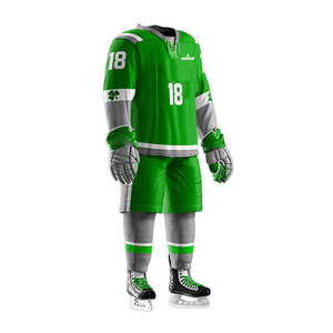 Uniforme de hockey sobre hielo unisex hecho a medida al por mayor, uniforme de hockey sobre hielo transpirable de secado rápido a la venta - Product Image 3