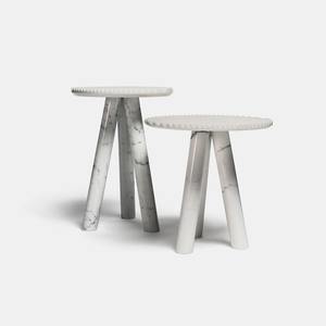 Table d'appoint en marbre artisanale pour intérieurs contemporains, design élégant et élégant, parfaite pour le salon et la décoration intérieure TOP de luxe - Product Image 4