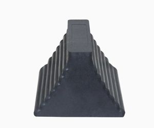 Cale de roue de voiture portable noire durable personnalisée en gros Bordures de stationnement en caoutchouc résistant à l'eau - Product Image 3