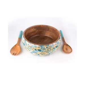 Hogar y utensilios de cocina Serverware Tazón de calidad superior Forma redonda Madera y Meena Cuencos para servir alimentos - Product Image 2