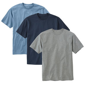 Prix usine 3 Pack Hommes Élégant Poids Lourd 100% Coton T-Shirts Tissu Personnalisé Respirant En Gros Vinh Hung Vietnam - Product Image 6