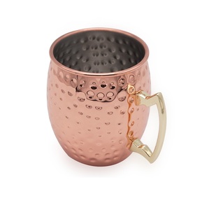 Attractive Diamond Embossed 100% Copper Mug Wholesale <b>Bulk</b> Purchase Stainless Steel Copper Mule Mug At whole sale price - Product Image 1