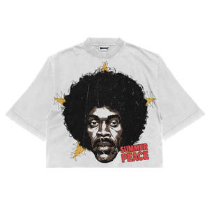 Muestra gratis 100% algodón Hip Hop Streetwear camiseta para hombres Cropped Drop Shoulder manga larga Loose fit unisex Heavyweight - Product Image 3