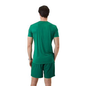 Ensemble de shorts pour hommes en polyester/coton T-shirt à manches courtes respirant Short Logo personnalisé été sérigraphié Style de rue - Product Image 2