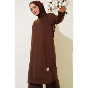 ชุด2ชิ้นขากว้างปักสีน้ำตาลสำหรับผู้หญิง - Product Image 2