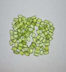 พลอยเพอริดอทสีเขียวทรงบาแกตต์คุณภาพสูง ขนาด 6x4 มม. รับรองคุณภาพ สำหรับทำเครื่องประดับ  จัดเรียงตามขนาด - Product Image 3