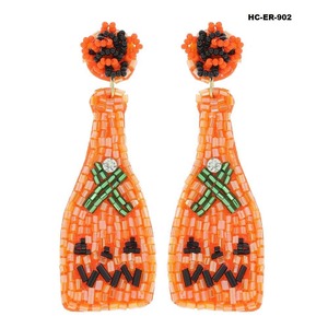 Boucles d'oreilles modernes faites à la main en coton brodé, motif floral botanique, bijoux en pétales de rose, forme ronde, cadeau de mariage - Product Image 1