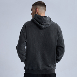 เสื้อฮู้ดดี้ปักลายโลโก้แบบกำหนดเอง ล้างสีแบบแอซิด สำหรับฤดูหนาวใหม่ แห้งเร็ว สีและดีไซน์ตามสั่ง ให้ความอบอุ่น - Product Image 5