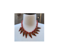 Collares con forro de forma cuadrada para mujer, colgante de cuentas largas de madera, collar llamativo, el mejor regalo