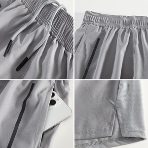 Pantalones cortos de entrenamiento transpirables para hombre con gimnasio, pantalones cortos para correr, culturismo sin forro, pantalones cortos atléticos de secado rápido, envío DDP - Product Image 3