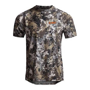 Chemise de chasse pour homme à imprimé animal camouflage, manches longues, légère, respirante, en polyester/coton, design ventilé - Product Image 3