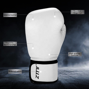 Venta al por mayor guantes de boxeo de entrenamiento profesional puñetazos sacos de arena guantes de boxeo logotipo personalizado guantes de cuero de vaca Kick Boxing - Product Image 2