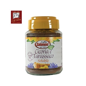 Cicoria y Dálmata Orgánicos Solubles en Frasco de 100g, Bebida Instantánea Sin Cafeína, Selección de Alimentos Italianos GVERDI, Hecho en Italia - Product Image 1
