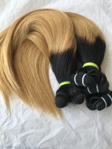 Vente en gros d'extensions de cheveux ombrés cheveux vierges brésiliens raides 1B/30 cuticule alignée couleur tissage de cheveux humains paquet d'extension - Product Image 6