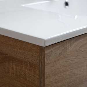 Shanghai Natural <b>Oak</b> 100cm Wall-Hung <b>Bathroom</b> <b>Cabinet</b> Elegant Sets for Your <b>Bathrooms</b> - Product Image 4