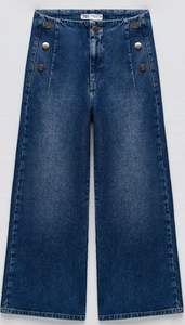 Pantalon et pantalon en denim pour femme Jambes larges Palazzo Blue Denim Vintage Casual Fashion Whole Sales - Product Image 4