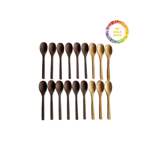 Cucharas de madera dura ecológicas de primera calidad, utensilios de servicio duraderos para cocinas saludables - Product Image 5