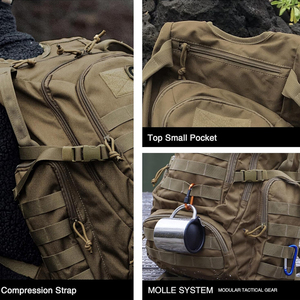 Sacs à dos tactiques légers avec impression de logo personnalisé Conception extérieure polyvalente et système de soutien dorsal confortable - Product Image 3