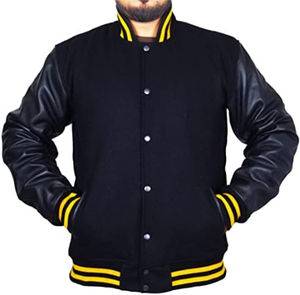 เสื้อแจ็กเก็ตเบสบอลมีตัวอักษร S-3XL ขนาดใหญ่สำหรับฤดูใบไม้ร่วงและฤดูหนาว - Product Image 1