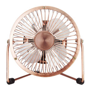 Mini ventilatore oscillante USB per dessert, design in rame, 10 cm, 2,5 W (GSC 300010018) - Product Image 1