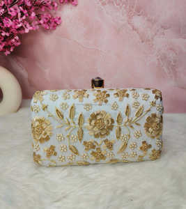 Nuevo diseño indio Bolsos de mano bordados hechos a mano Lote al por mayor Bolso de noche para mujer del proveedor indio POR ARTESANÍA DE LUJO - Product Image 6