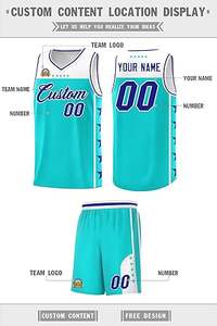 Uniformes de basket-ball en jersey 100% polyester de haute qualité, personnalisés, en sublimation, vente en gros - Product Image 2