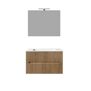Mueble de Baño Suspendido de 70 CM con Línea Decorativa - Product Image 5