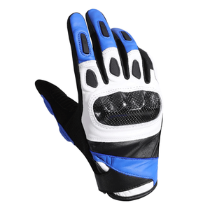 Guantes de moto con pantalla táctil de dedo completo, guantes Unisex de piel de cabra, guantes de moto con nudillos de carbono para Motocross, carreras de carretera - Product Image 2
