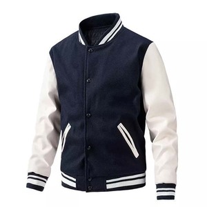 Plus Size Wholesale OEM Custom Winter 100% Wool Varsity <b>Jacket</b> Men Baseball Men <b>Jackets</b> Varsity <b>Jacket</b> for Sale Breathable - Product Image 4