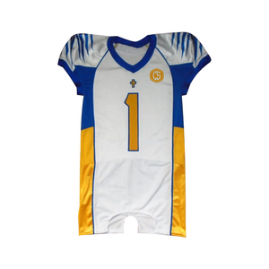 Jersey de fútbol americano Tackle Twill Impresión Malla Poliéster Tela Fabricante paquistaní de uniformes de equipos de fútbol personalizados - Product Image 3