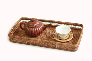 Vietnam Rattan <b>Cup</b> Tray - Product Image 2
